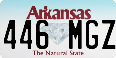 AR license plate 446MGZ