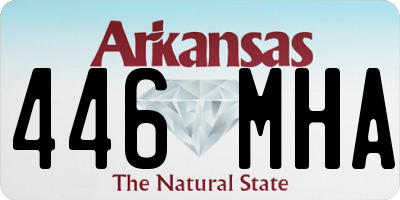 AR license plate 446MHA