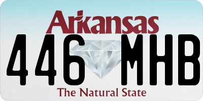 AR license plate 446MHB