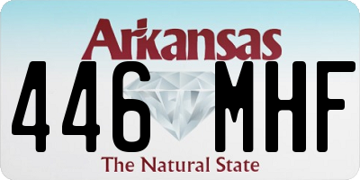 AR license plate 446MHF