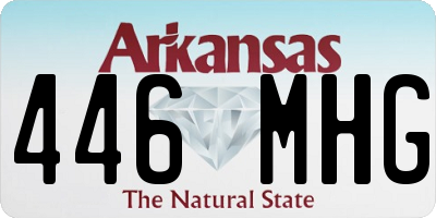 AR license plate 446MHG