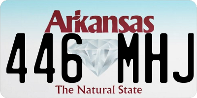 AR license plate 446MHJ