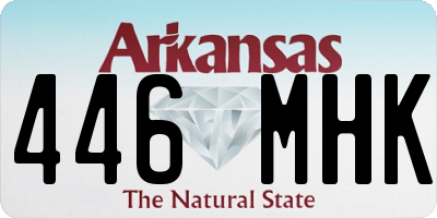 AR license plate 446MHK