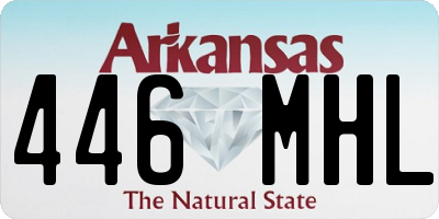 AR license plate 446MHL