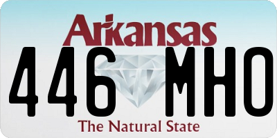 AR license plate 446MHO