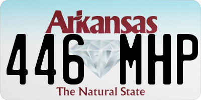 AR license plate 446MHP