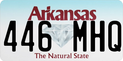 AR license plate 446MHQ