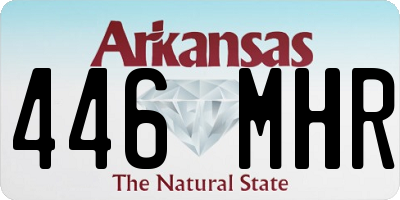 AR license plate 446MHR
