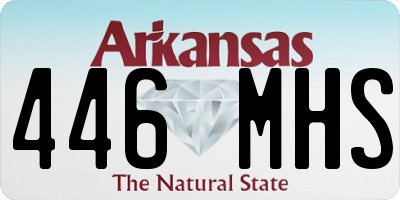 AR license plate 446MHS