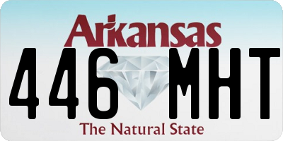 AR license plate 446MHT