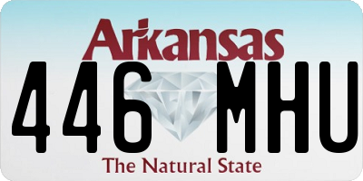 AR license plate 446MHU