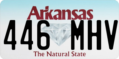 AR license plate 446MHV