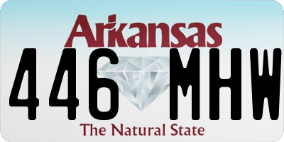 AR license plate 446MHW
