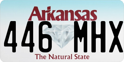 AR license plate 446MHX