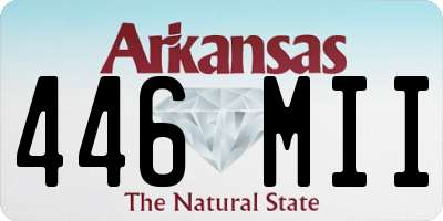 AR license plate 446MII