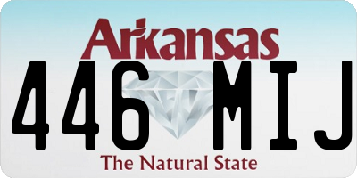 AR license plate 446MIJ