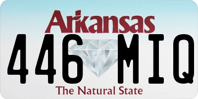 AR license plate 446MIQ