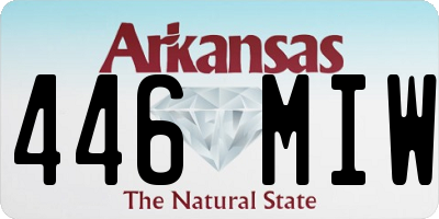 AR license plate 446MIW