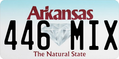 AR license plate 446MIX