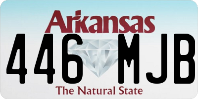 AR license plate 446MJB
