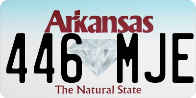 AR license plate 446MJE