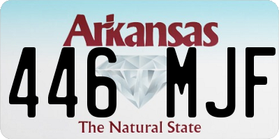 AR license plate 446MJF