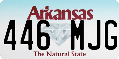 AR license plate 446MJG