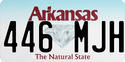 AR license plate 446MJH
