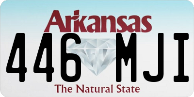 AR license plate 446MJI