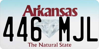 AR license plate 446MJL