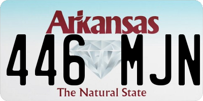 AR license plate 446MJN