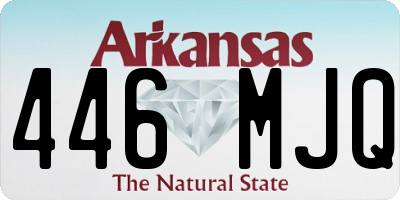 AR license plate 446MJQ