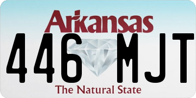 AR license plate 446MJT