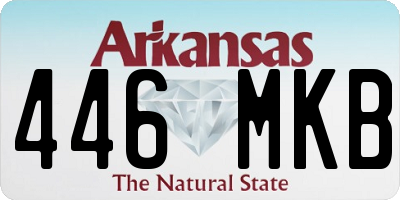 AR license plate 446MKB