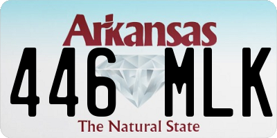 AR license plate 446MLK