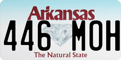 AR license plate 446MOH