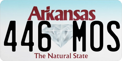AR license plate 446MOS