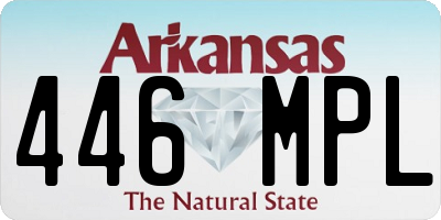 AR license plate 446MPL