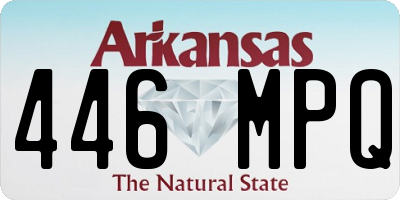AR license plate 446MPQ
