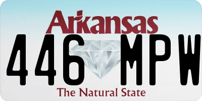 AR license plate 446MPW