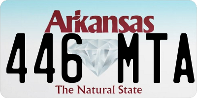 AR license plate 446MTA