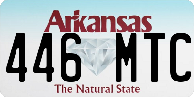 AR license plate 446MTC