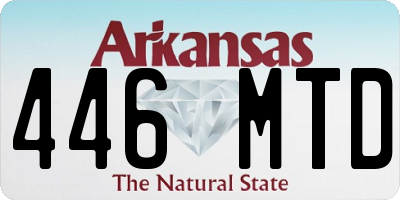 AR license plate 446MTD