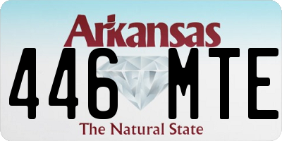 AR license plate 446MTE