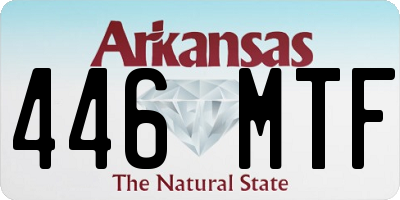 AR license plate 446MTF