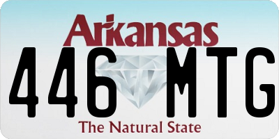 AR license plate 446MTG