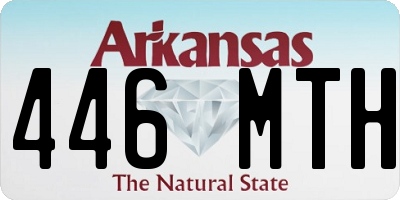 AR license plate 446MTH