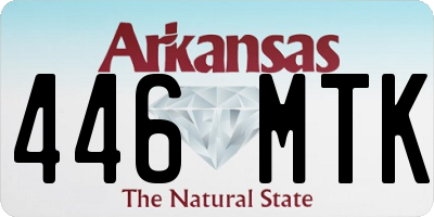 AR license plate 446MTK
