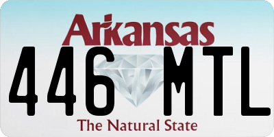 AR license plate 446MTL