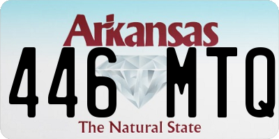 AR license plate 446MTQ